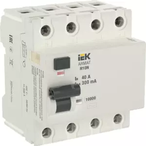 УЗО ARMAT R10N 4P 40А 300 мА AC