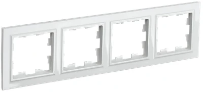 Рамка BRITE 4-местная белая IEK BR-M42-K01
