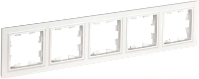 Рамка BRITE 5-местная белая IEK BR-M52-K01